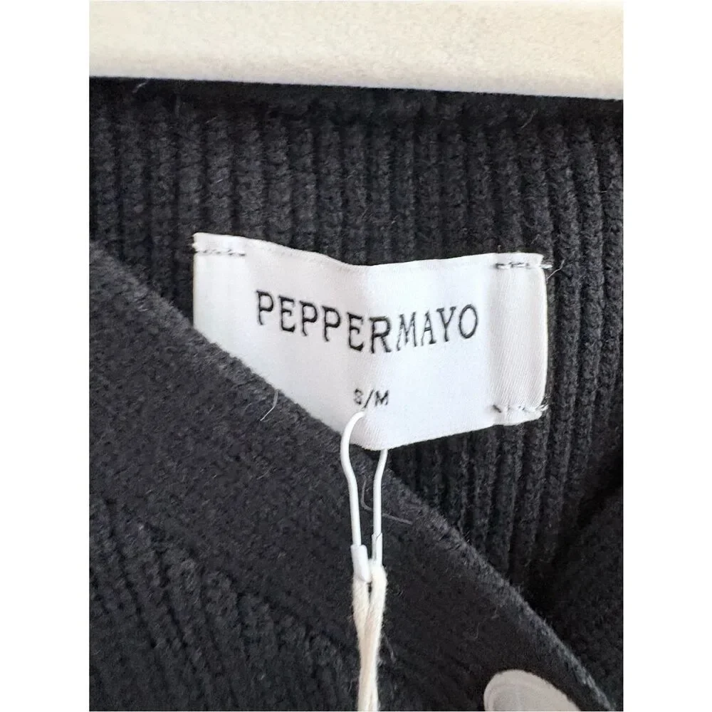 NWT Peppermayo Orla Knit Sweater - Black